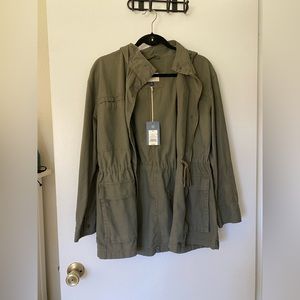 Green utility jacket